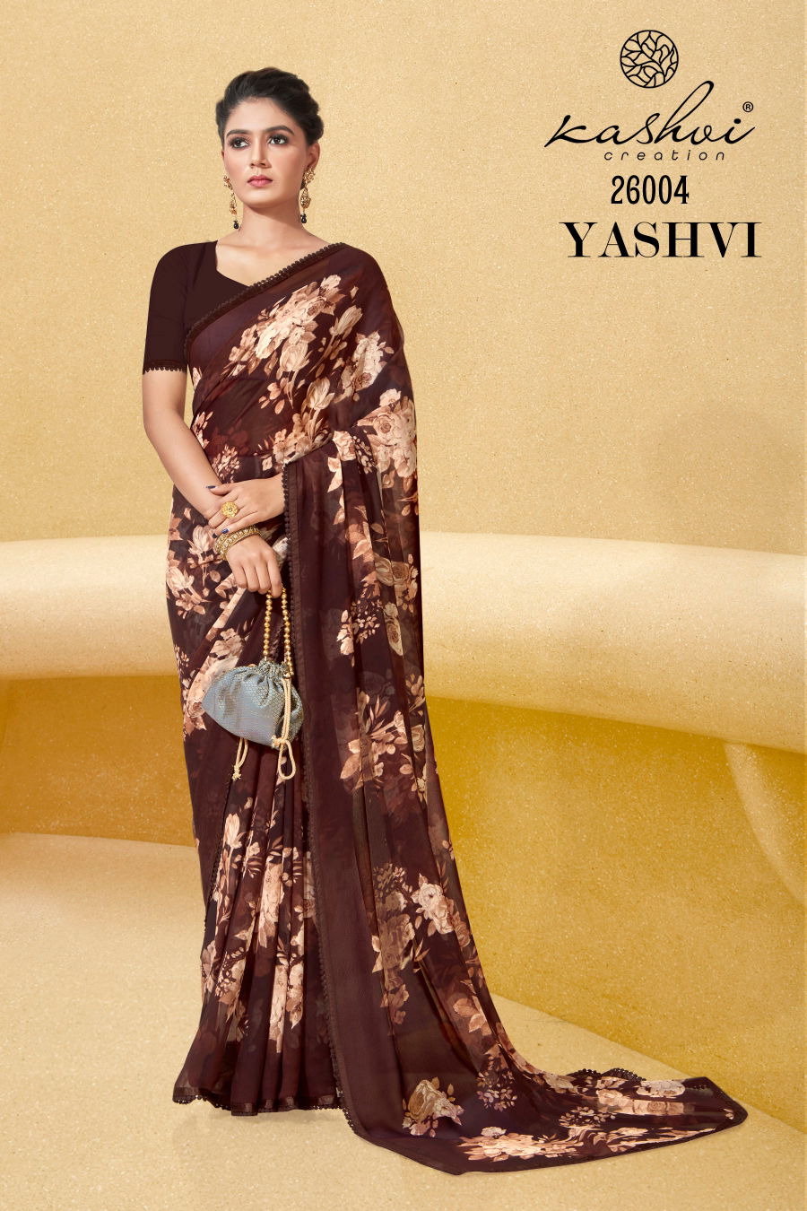 Yashvi By Kashvi 26001-26008 Georgette Sarees Catalog